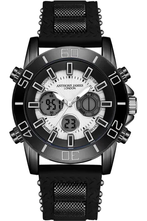 Anthony Met de hand gemonteerd, beperkt verkrijgbaar Sports Speedster Black-horloge van - Garantietermijn van 5 jaar