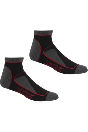 Regatta Dames/dames Samaris Trail Colour Block enkelsokken (pak van 2) ( /Kersenroze)