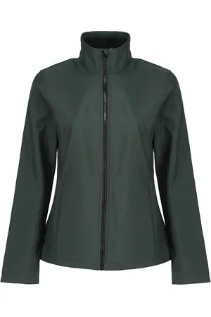Regatta Dames Ablaze Printable Softshell Jas (Donker sparren/zwart)