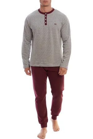 Kisses and Love KLP3 Heren Lange Mouwen Fleece Winterpyjama