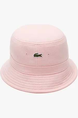 Lacoste Accessories Piqué Bucket Hat in Pink