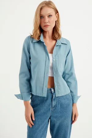 HERITA Kraagloos casual overhemd