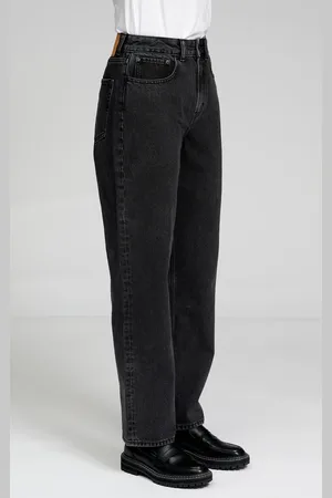 TeeShoppen De Originele Performance Losse Jeans - Gewassen Zwarte Denim