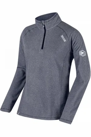 Regatta Geweldige Outdoor Dames Montes Half Zip Fleece Top (Donkergrijs)