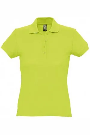 Sols Dames/dames Passion Pique Poloshirt met korte mouwen (Appelgroen)