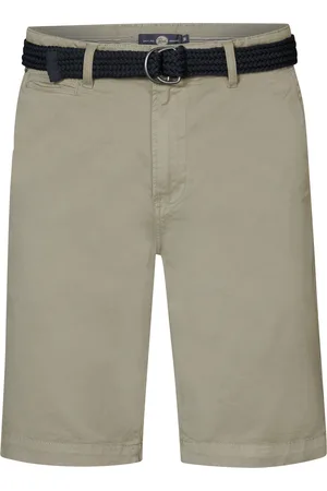 Petrol Industries Heren Chino Short met Riem Sunlit - Groen