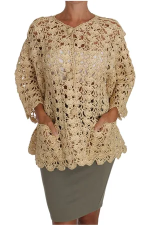 Dolce & Gabbana Gehaakt Gebreid Raffia Vest