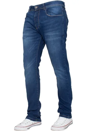 Enzo | Slimfit stretchjeans voor heren - Medium stonewash
