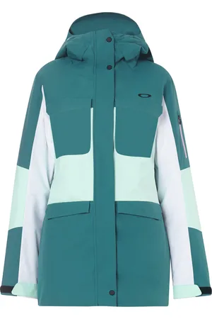 Oakley Sleve BlueWhite Women Moonshine Insulated 2L 10K Hoodie Jacket 511738 6A9