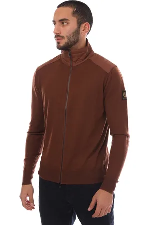 Belstaff Herenvest Merino Wol Kebly met rits in