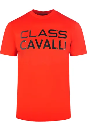 Roberto Cavalli Geschroefd logo T-shirt