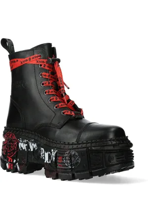 New Rock Punk platform leren laarzen-WALL126CCT-C1