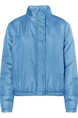 myMo Licht gewatteerd blousonjack Dames Hemelsblauw
