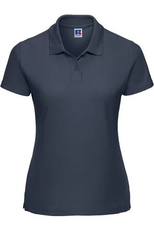 Russell Athletic Russell Dames/Dames Klassiek Effen Poloshirt van Polycotton (Franse marine)
