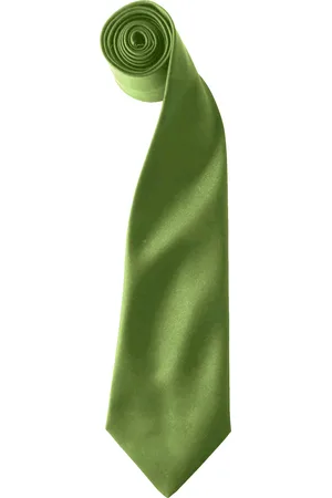 Premier Kleuren Heren Satin Clip Tie (Pakket van 2) (Oase )