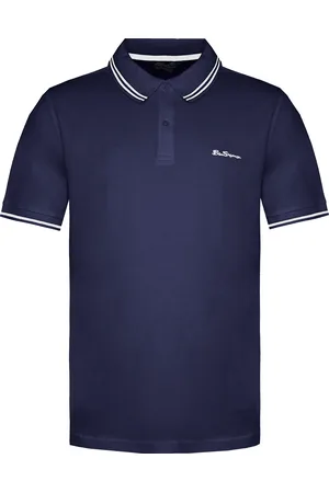 Ben Sherman Tweeling Gestipt Heren Poloshirt /Wit
