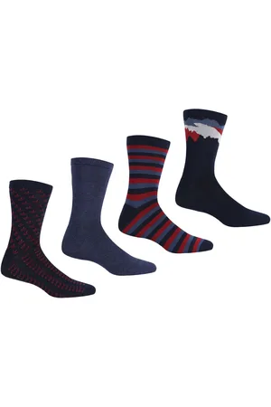 Regatta Heren Lifestyle Sokken (pak van 4) (Donkere Denim)