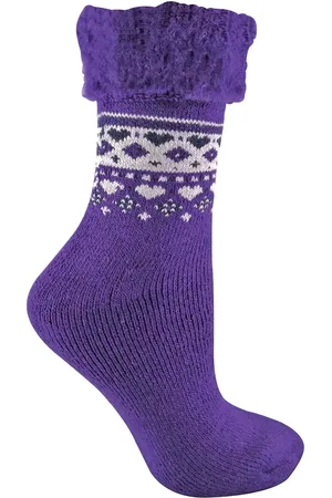 Sock Snob Thermische bedsokken voor dames Een maat