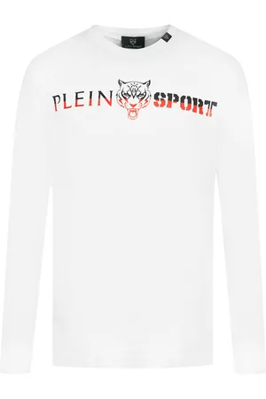 Philipp Plein Bold Split Logo T-shirt met lange mouwen