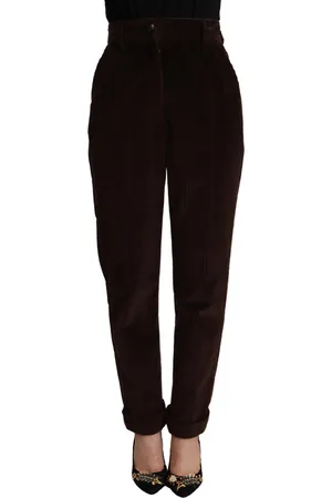 Dolce & Gabbana Corduroy taps toelopende broek