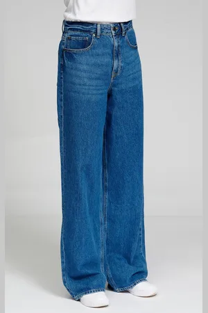 TeeShoppen De Originele Performance Wijde Jeans - Medium Blauwe Denim