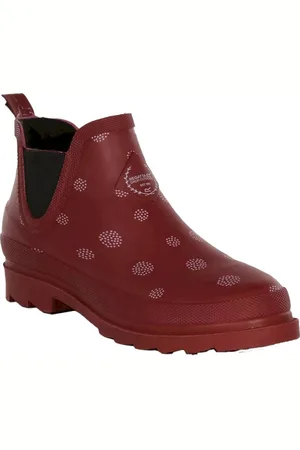 Regatta Dames/Dames Harper Cosy Dotted Ankle Wellington Boots (Cabernet)