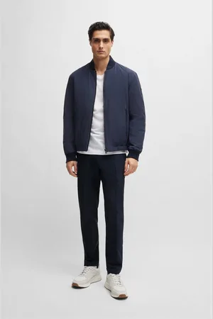 HUGO BOSS Herenpantalon P-Genius Slim-Fit in donkerblauw