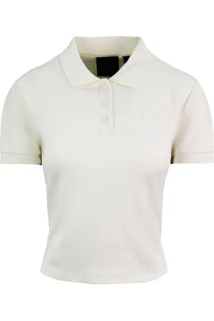 PUMA X Rihanna Fenty Baby Polo Cropped Shirt Vanille Damestop 574286 03