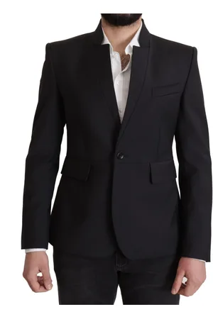 Dolce & Gabbana Prachtige Wollen Single Breasted Jas Voor