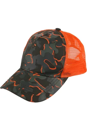 Regatta Kinderen/Kinderen Tuyler Camo Trucker Cap (Druivenblad/Magma Sinaasappel)