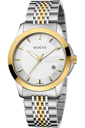 Gucci YA126409 G-Timeless Tweekleurig Herenhorloge
