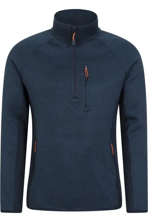 Mountain Warehouse Heren Treston Fleece Top (Marine)
