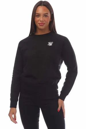 SikSilk Dames Essentials Crewneck Sweatshirt in