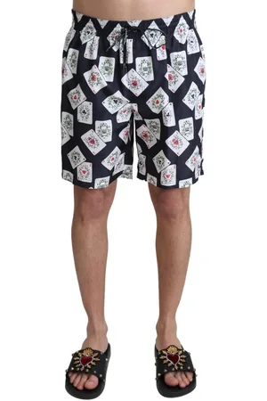 Dolce & Gabbana Card Deck Print Beachwear Zwembroeken