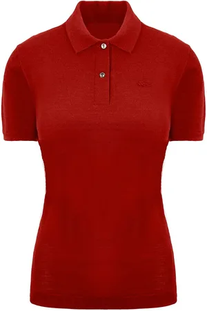 Lacoste 85th Anniversary Collection Rouge Korte Mouw Dames Poloshirt PF4866_240