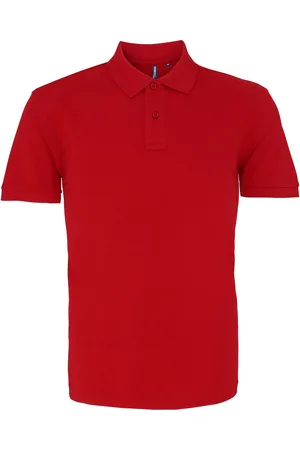 Asquith Heren Poloshirt met korte mouwen (Kardinaal )