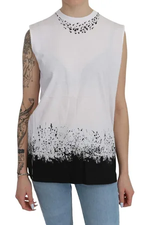 Dsquared2 Mouwloze Katoenen Top Met Ronde Hals