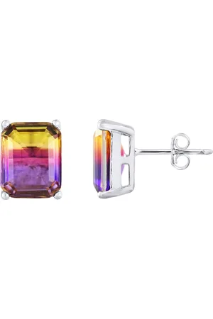 LOVA Solitaire kristal geel 925 gele kristallen oorbellen - Anais
