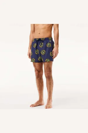 Lacoste Heren Korte Bedrukte Zwembroek in