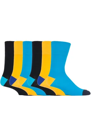 Gentle Grip 6 paar sokken zonder elastiek herensokken met zachte grip 39-45 Uk - MGG561