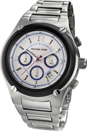Michael Kors Herenhorloge Kwarts Zwart & Zilver