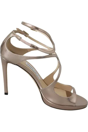 Jimmy Choo Roze Leren Lanssandalen Pumps