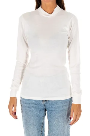 Kisses and Love T-shirt met lange mouwen en halfhoge kraag 1625-M dames