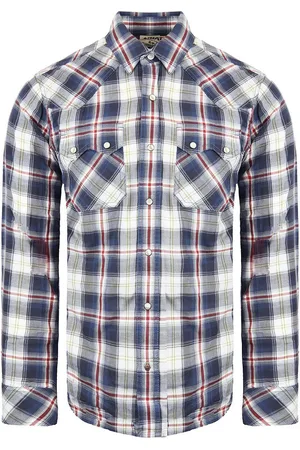 Ariat Anderson Heren Blauw/Rood Overhemd