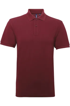 Asquith Heren Poloshirt met korte mouwen Prestatiemengsel (Bourgondië)
