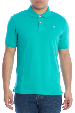 La Martina YMP002-PK001 Heren Slim Fit Poloshirt met korte mouwen