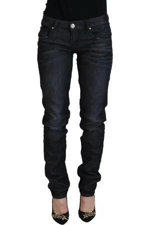 ACHT Lage Taille Slim Fit Casual Denim Jeans
