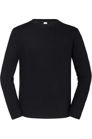 Fruit Of The Loom Heren Iconic 195 Premium Ringspun Cotton T-shirt met lange mouwen