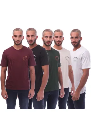 JACK & JONES Heren Jack and Jones Warrior L 5-pack T-shirts in Multi kleur