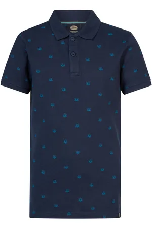 Petrol Industries Jongens All-over Print Polo Solstice - Blauw